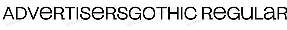 AdvertisersGothic Regular字体转换